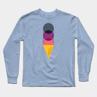 Bauhaus Ice Cream Cone 2 Long Sleeve T-Shirt